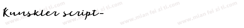 Kunskler script字体转换